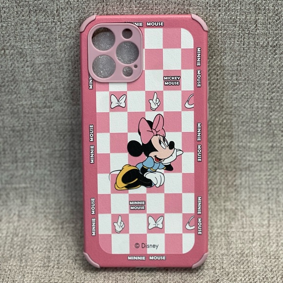 Minnie Mouse Leather Embossed Case in Pink Color - Picture 3 of 8